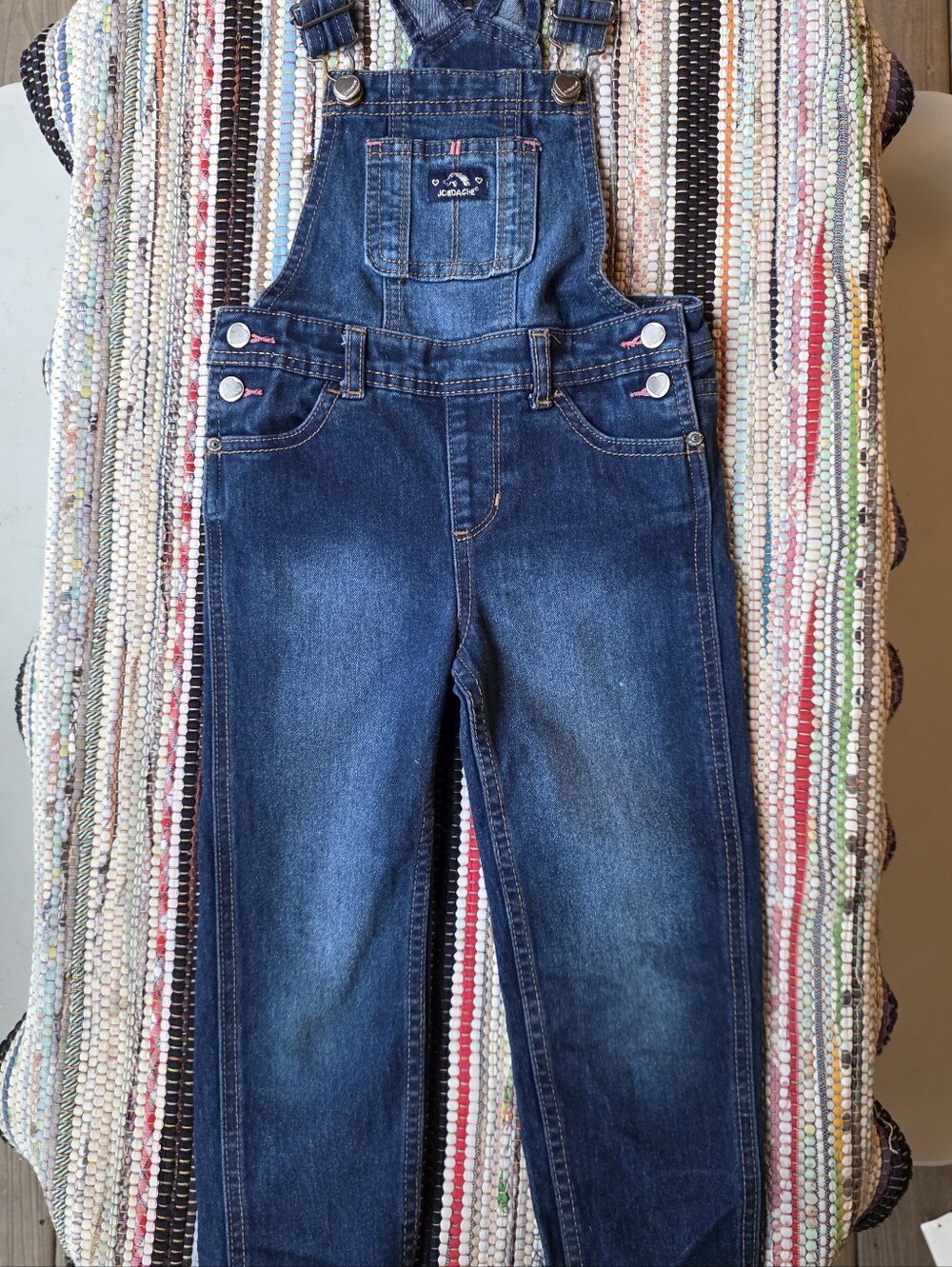 Jordache Dark Wash Blue Denim Kids Overalls